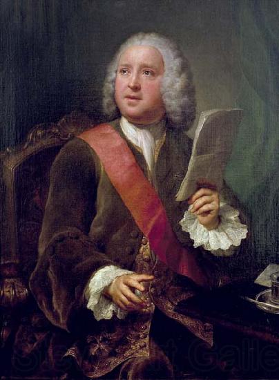 Anton Raphael Mengs Portrait of Charles Hanbury Williams. Norge oil painting art